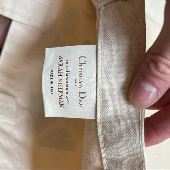 NEW Dior 2020 Sarah Shipman canvas tote - Picture 5 of 7